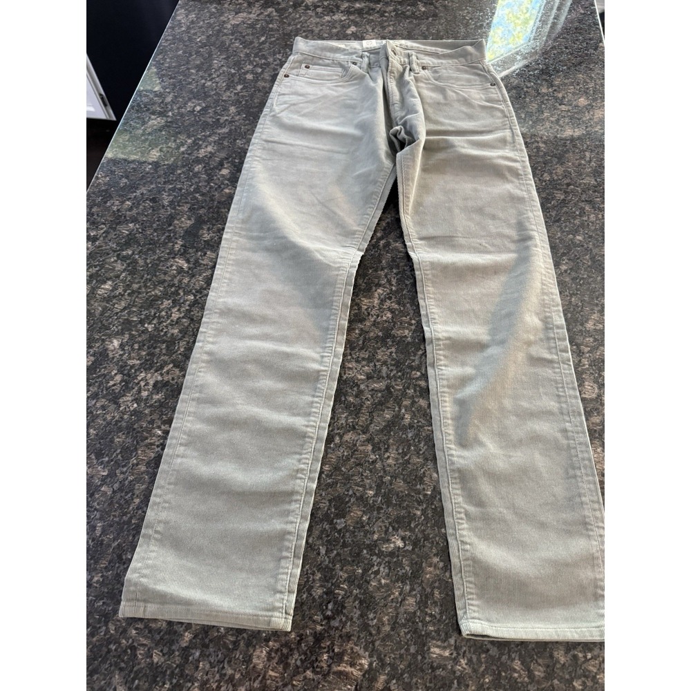 Todd Snyder Slim Washed 5-Pocket Corduroy Pants 29x32 Sage Green Cord Trousers
